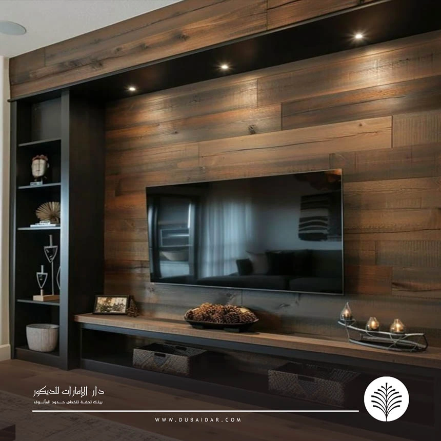 تفصيل ديكور شاشة خشب الإمارات