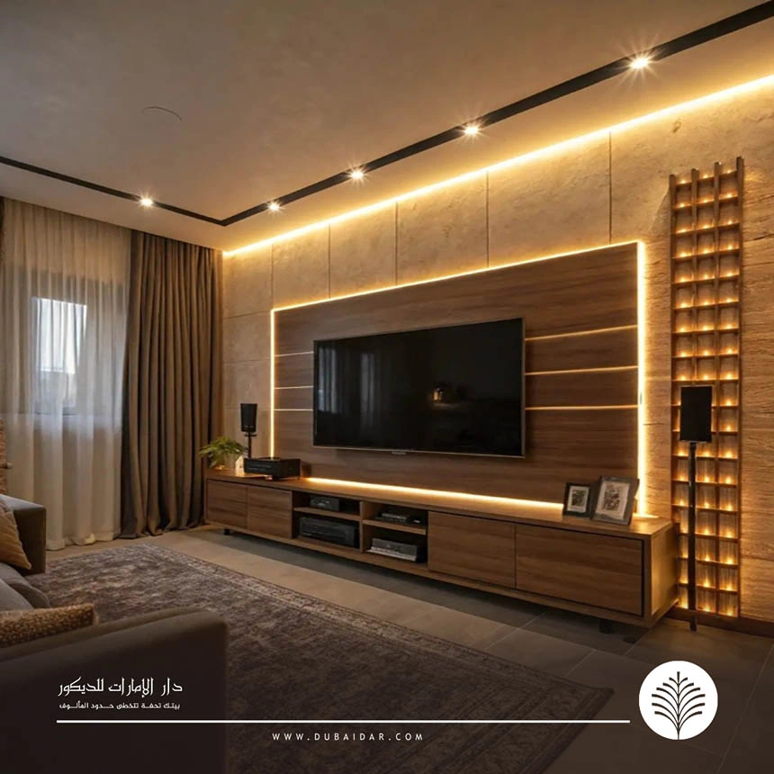 تركيب ديكور تلفزيون دبي