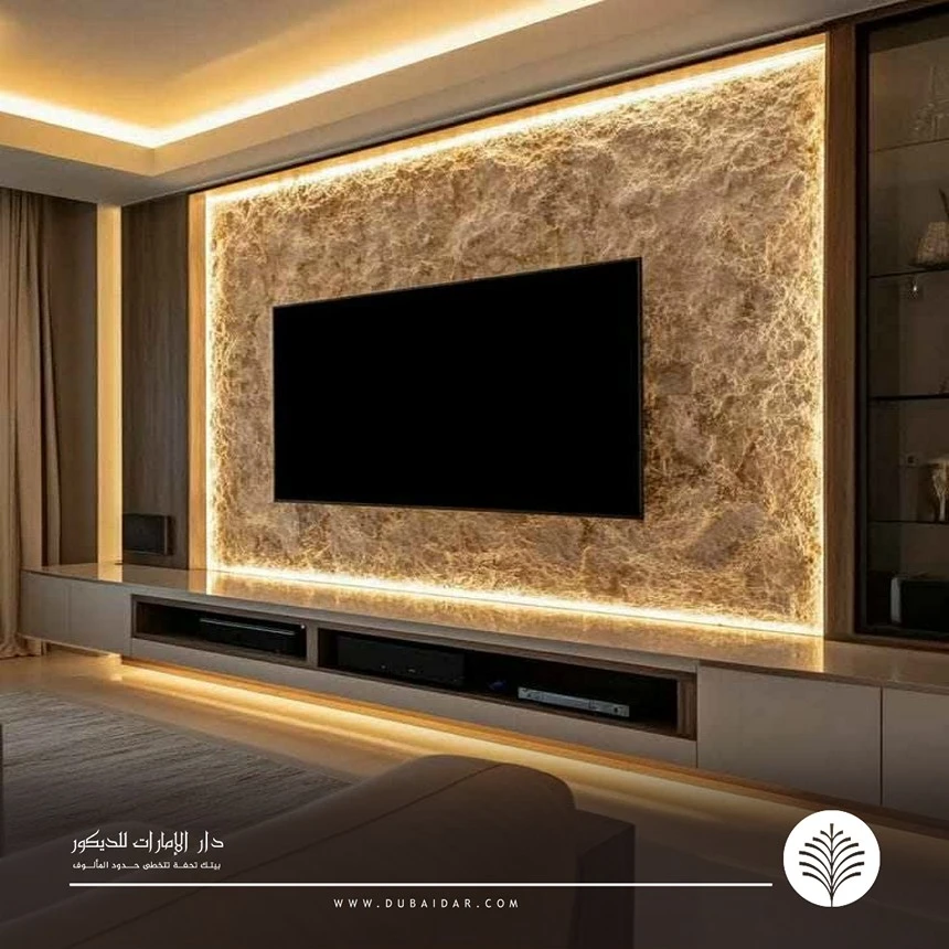 تركيب بديل الحجر خلف التلفزيون الإمارات