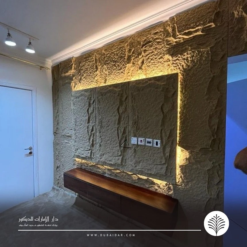 تركيب بديل الحجر خلف التلفزيون الإمارات
