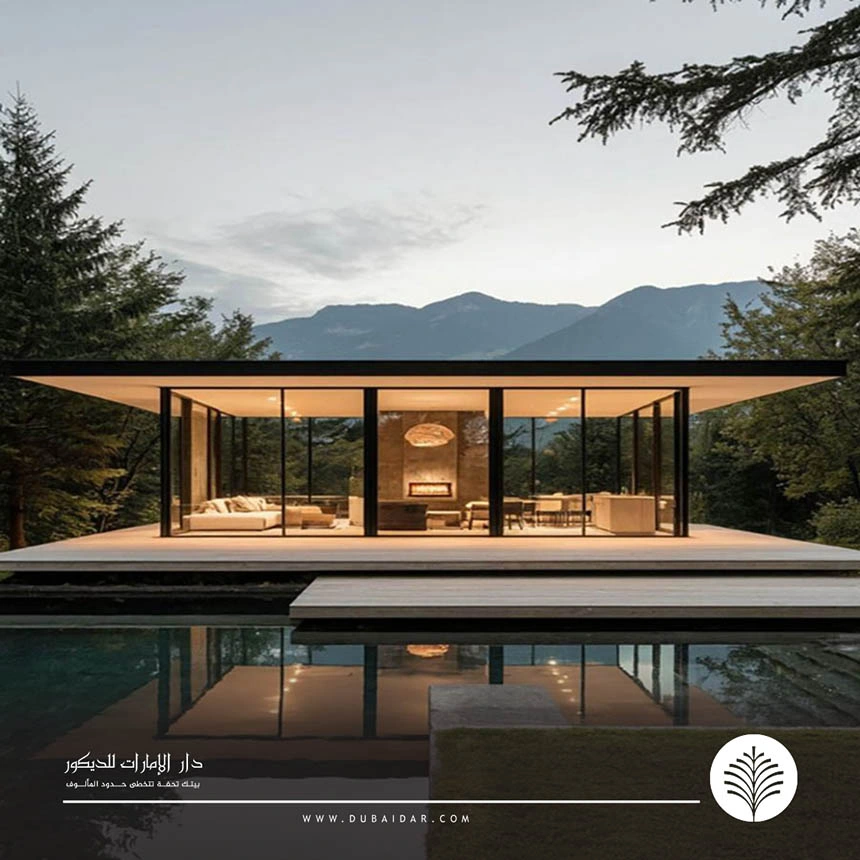 غرف زجاجية زاوية في الحوش دبي