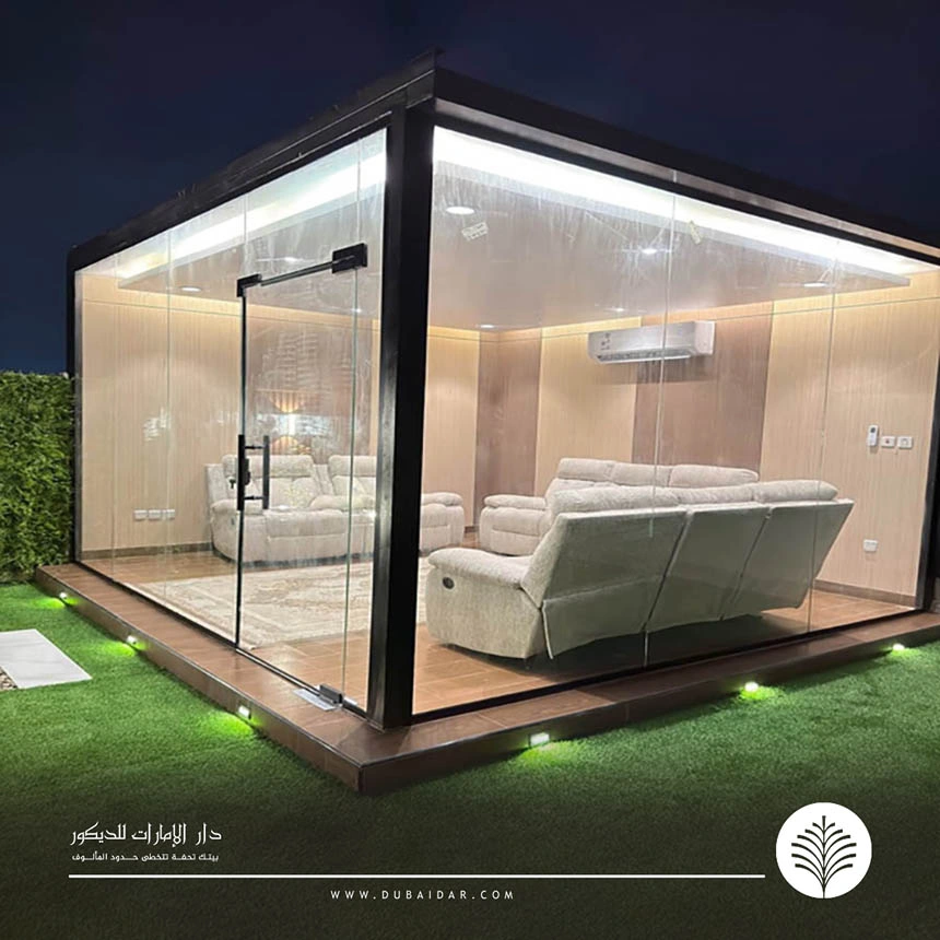 غرف زجاج للسطح دبي