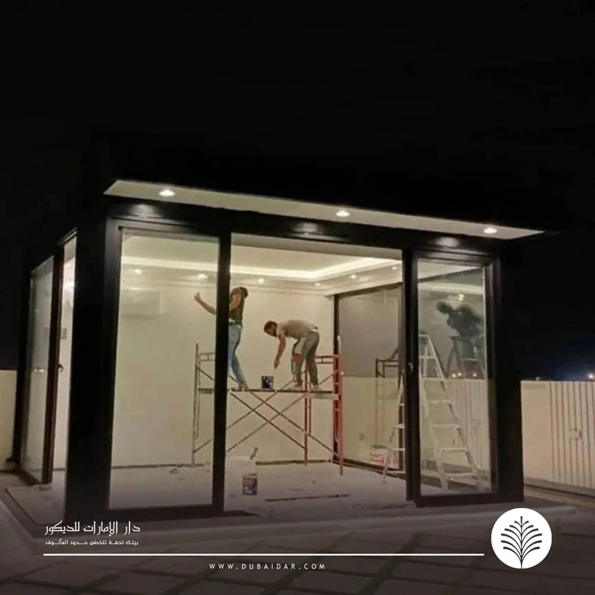 تكلفة بناء غرفة زجاجية الإمارات
