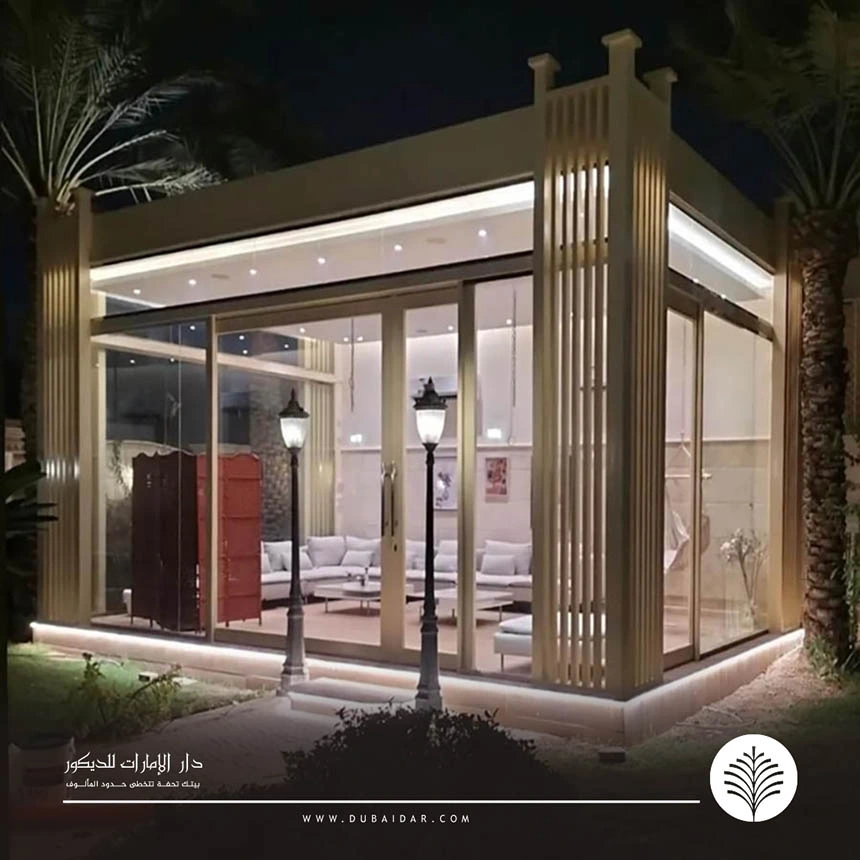 تفصيل غرف زجاجية الإمارات