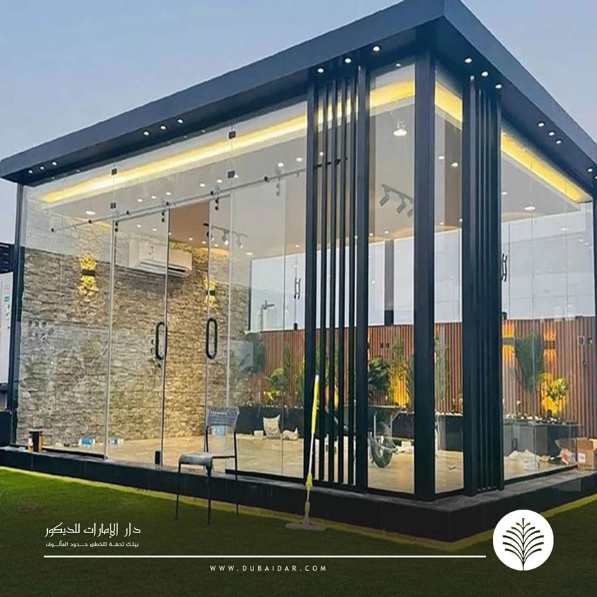 غرف زجاج للسطح دبي