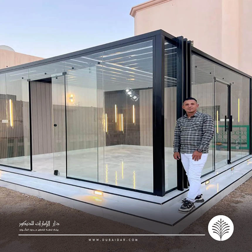 غرف زجاج للسطح دبي