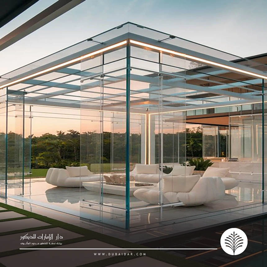 غرف زجاجيه للحدائق الإمارات