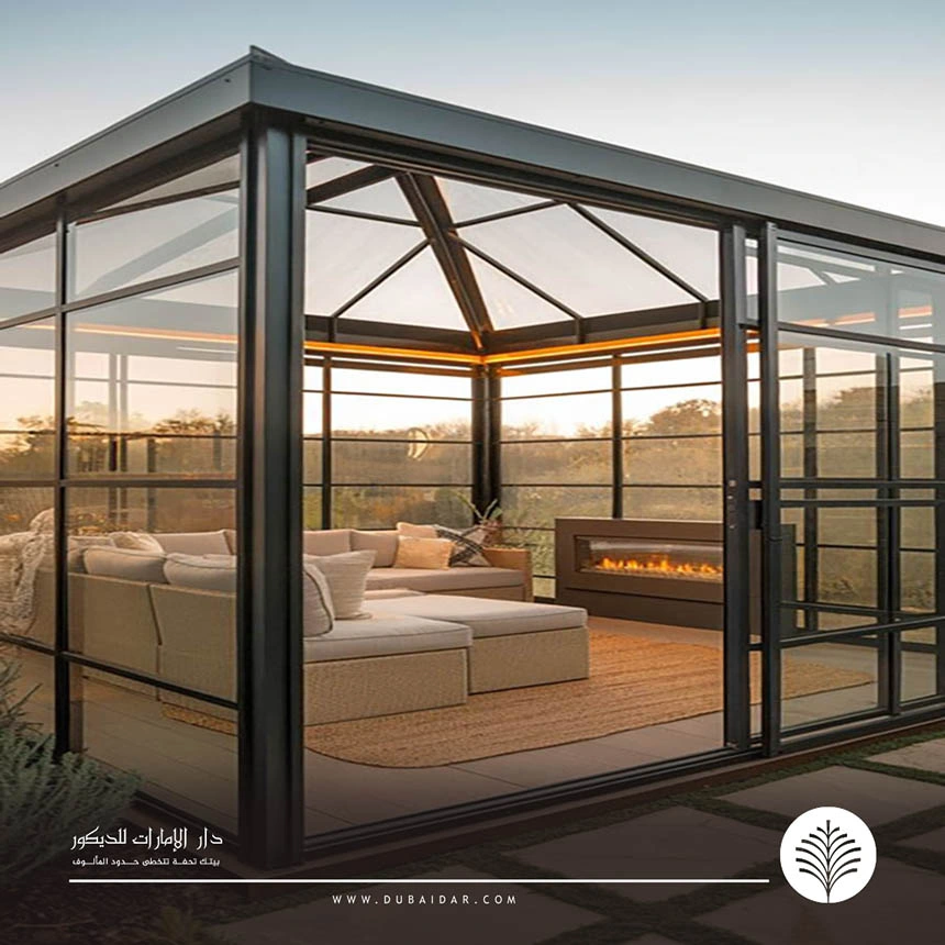 بناء غرف زجاجيه دبي